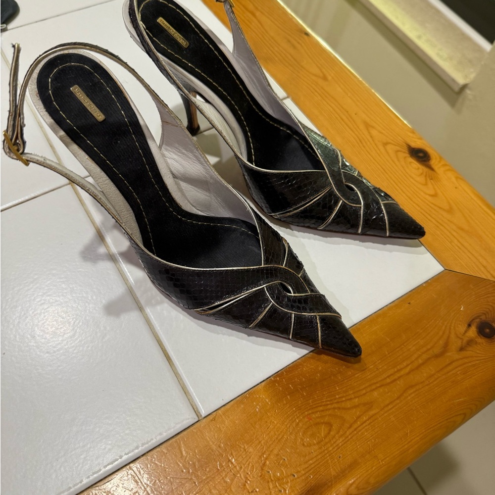 Elegant Black Slingback Heels